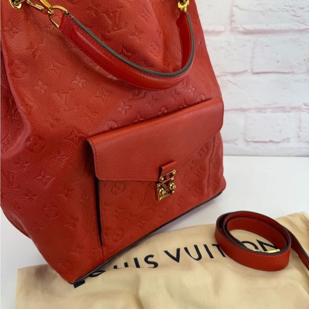 Louis Vuitton Metis Monogram Empreinte Embossed Leather Hobo Bag